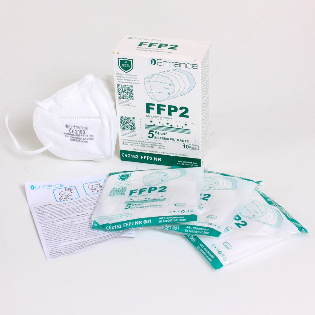 Mascherina protettiva FFP2 Cl. III cert. CE